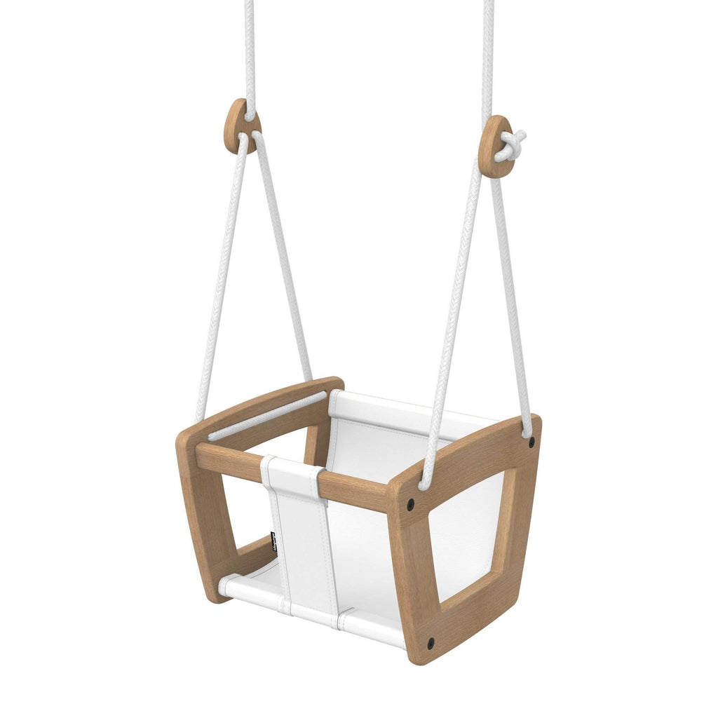 Wooden baby swing