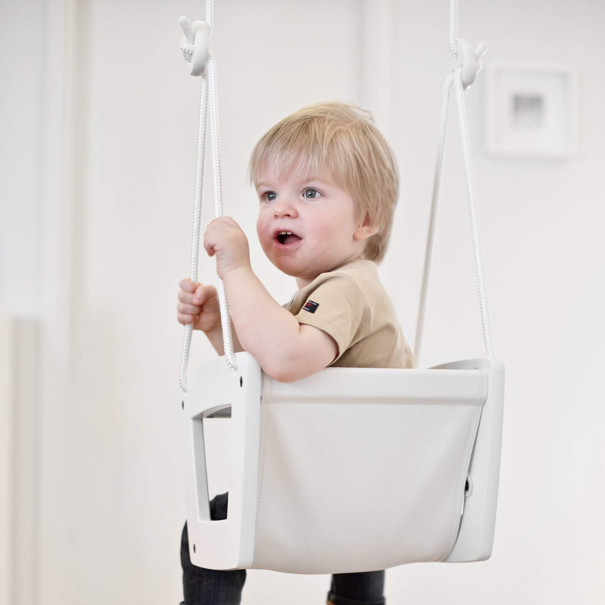 Toddler - Birch - White Leather - Lillagunga